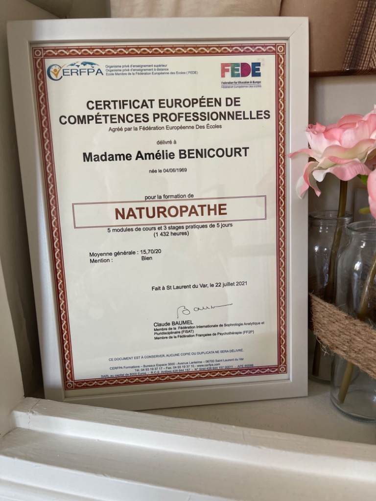 photo diplome Amélie Bénicourt