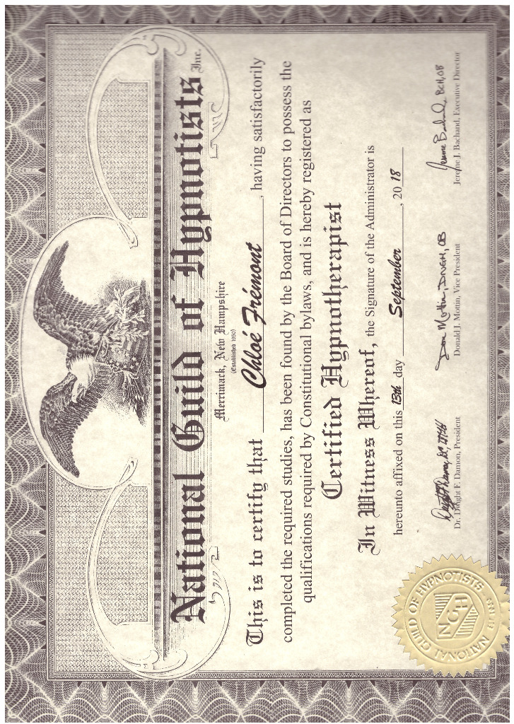 photo diplome Chloé Frémont