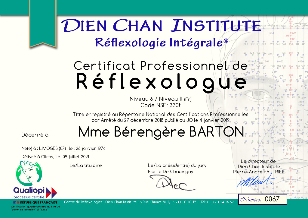 photo diplome Bérengère Barton