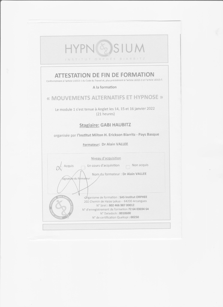 photo diplome Gabi Haubitz