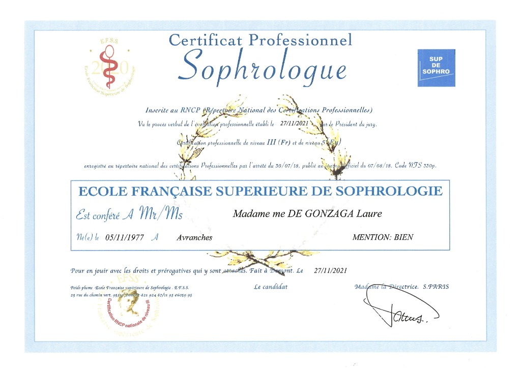 photo diplome Laure de Gonzaga