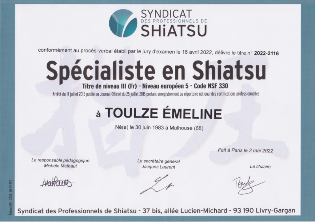 photo diplome Ma Pauze Zen - Equilibre