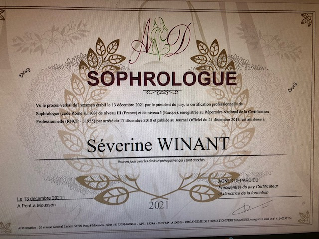 photo diplome Séverine Winant