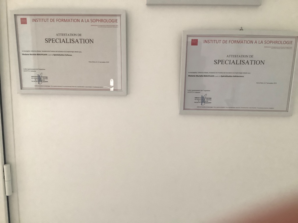 photo diplome SOPHROSERENITE