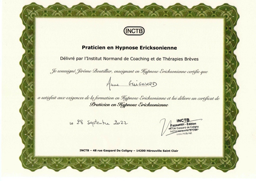 photo diplome Anne GUINARD