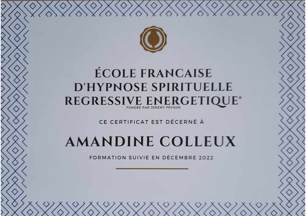 photo diplome Amandine Colleux