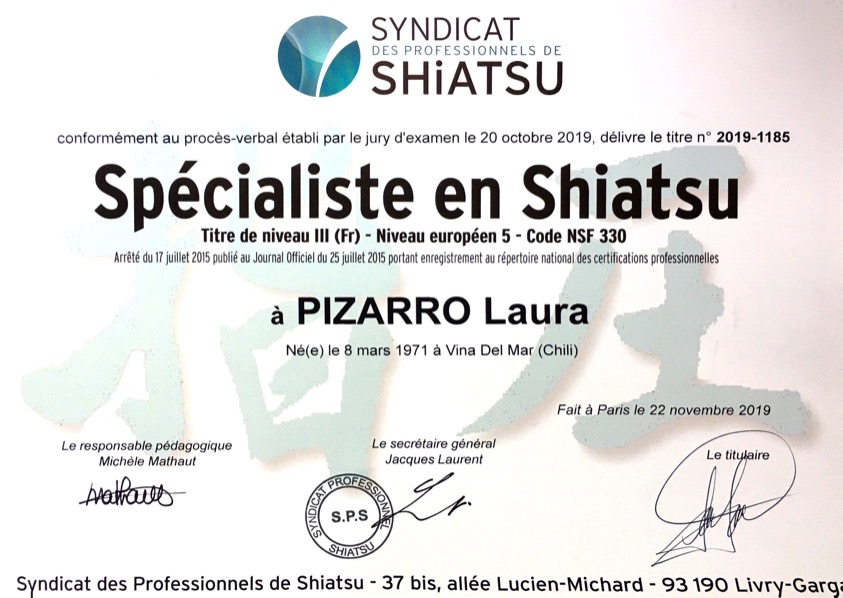 photo diplome Ikigaishiatsufrance 