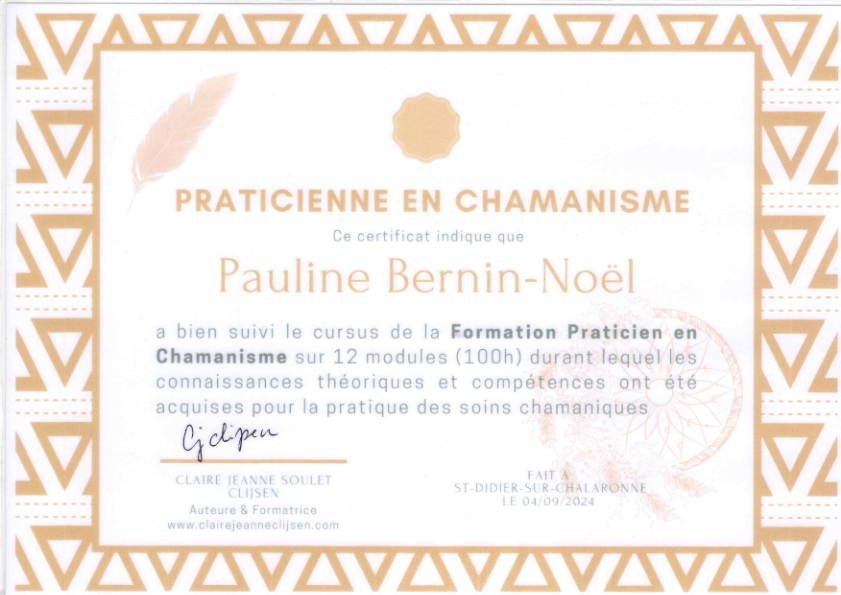 photo diplome Pauline BERNIN-NOEL