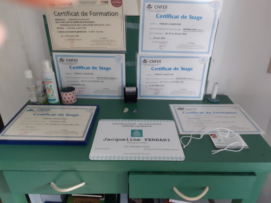 photo diplome FERRARI Jacqueline JAFD