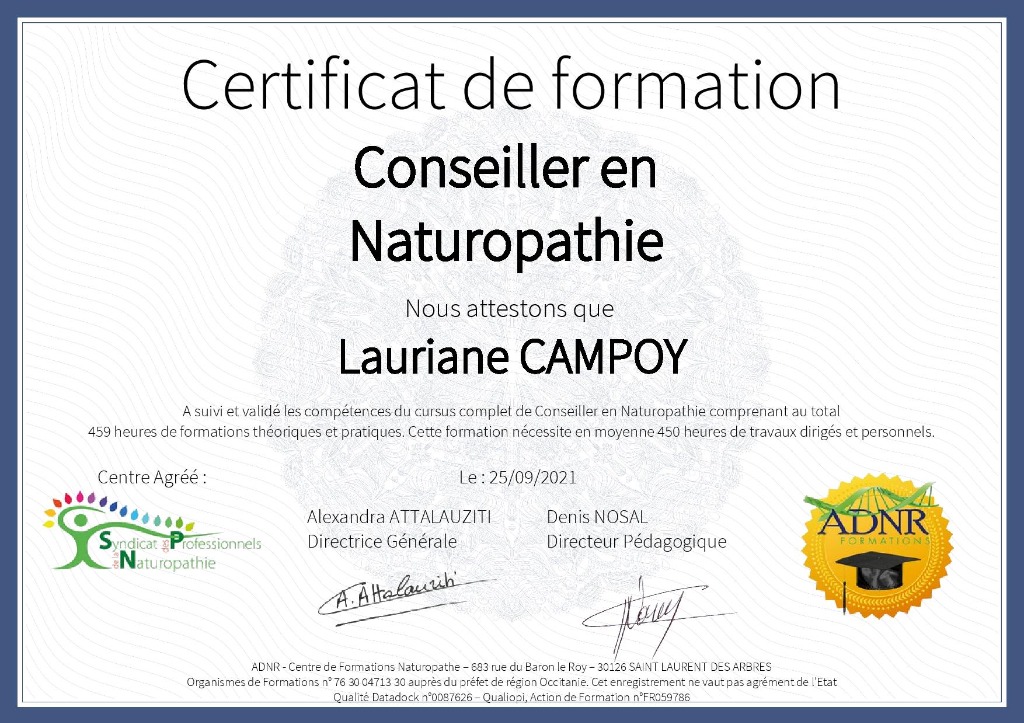 photo diplome Lauriane Campoy