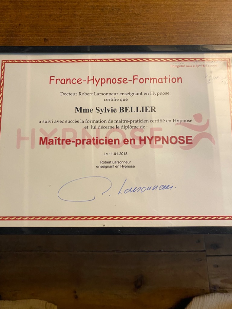 photo diplome Sylvie BELLIER