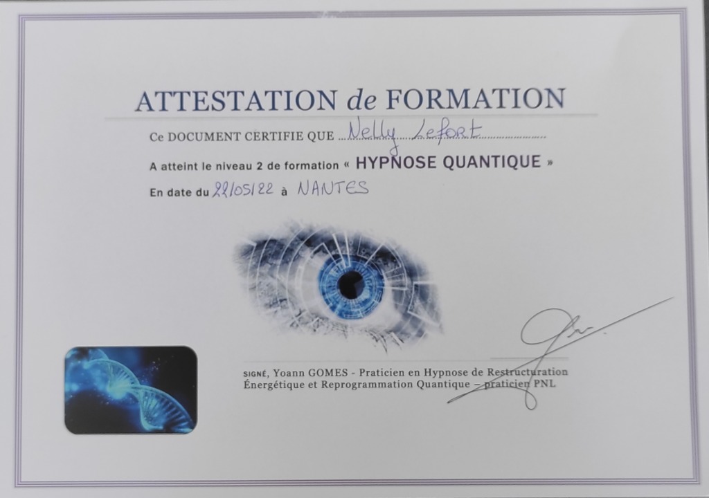 photo diplome Nelly Lefort