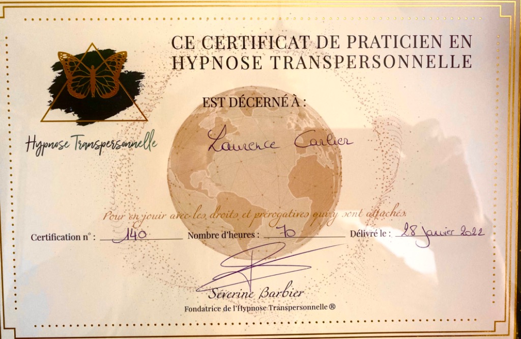 photo diplome Laurence Carlier - L’éveil de soi