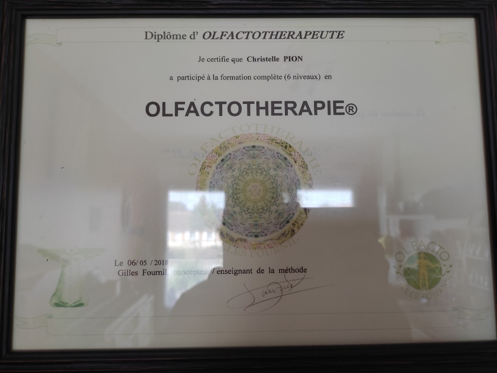 photo diplome Christelle Pion- PERLESunPEINTPEINT