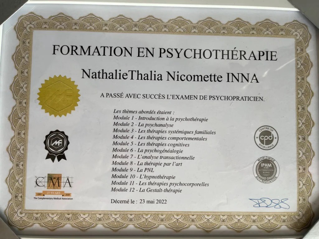 photo diplome Thalia Inna