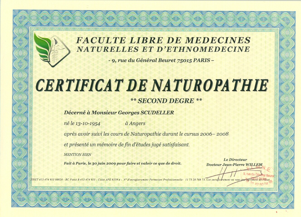 photo diplome Georges Scudeller