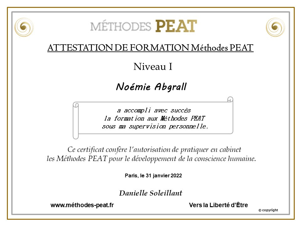 photo diplome Noémie Abgrall - L’essence de Terre & Bentine