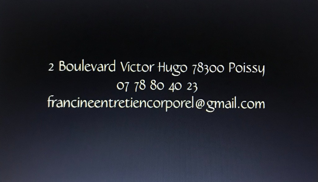 photo activite Francine Massages