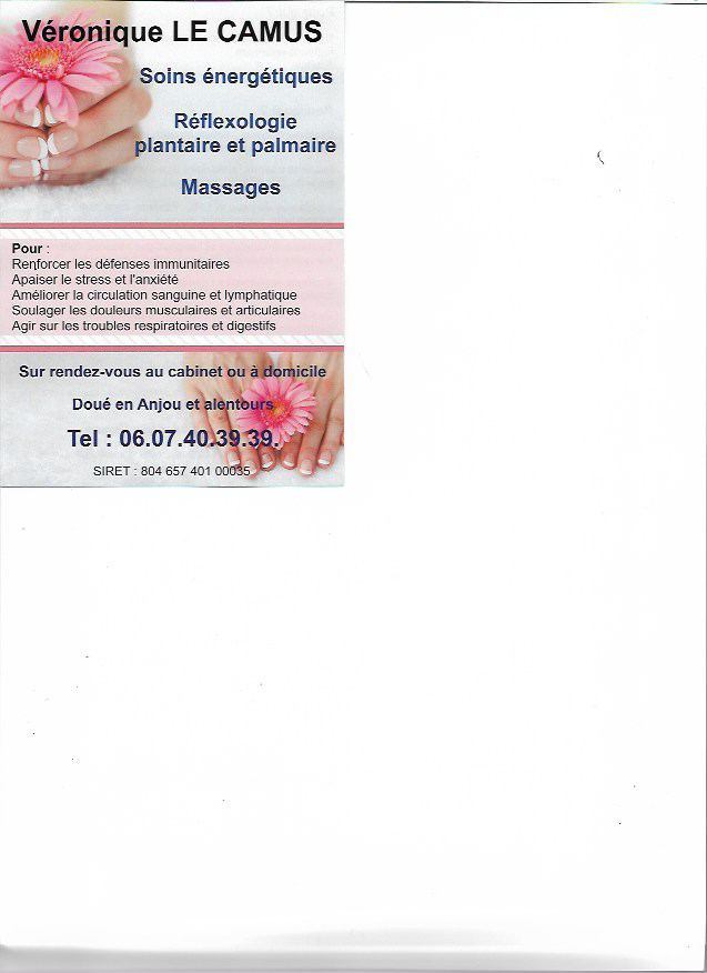 photo diplome Véronique LE CAMUS Magnétiseuse-Réflexologue