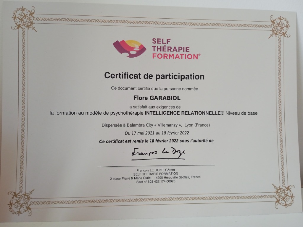 photo diplome Creative Coaching 