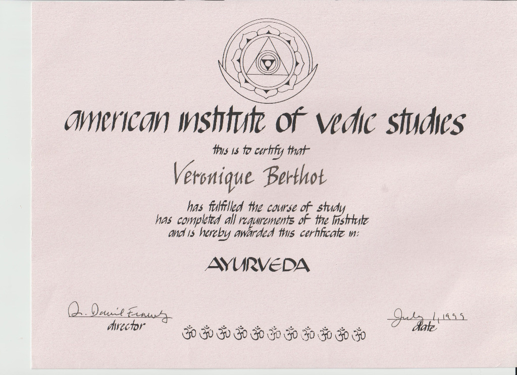 photo diplome Véronique Le Bideau