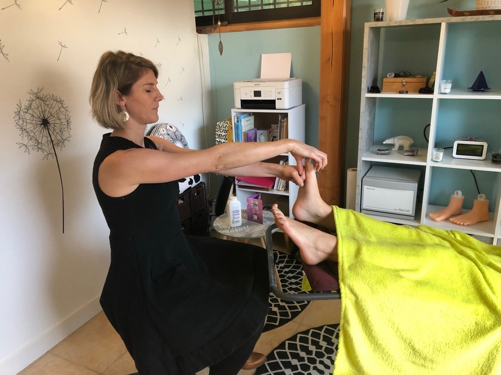 photo seance LAETI REFLEXO BIEN-ETRE