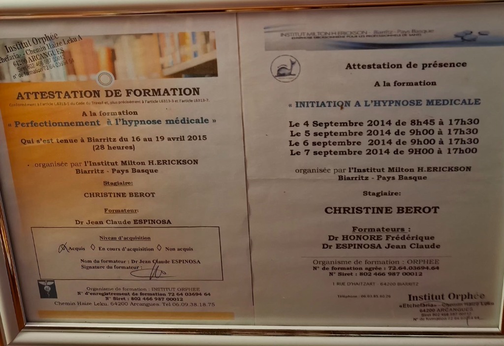 photo diplome BÉROT Christine