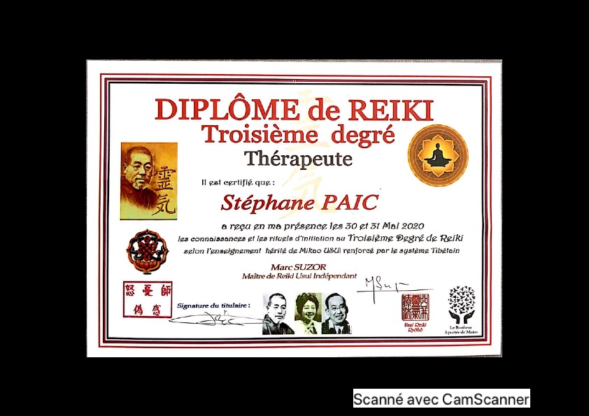 photo diplome Stéphane PAIC