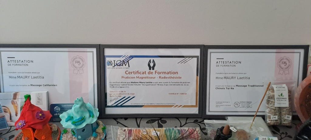 photo diplome Laeti énergie cuxac 