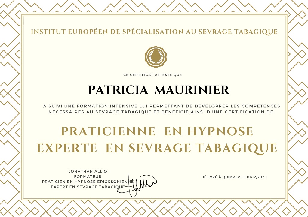 photo diplome Patricia Maurinier