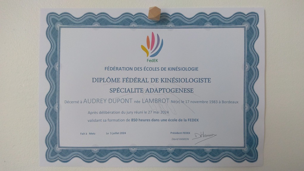 photo diplome Audrey DUPONT