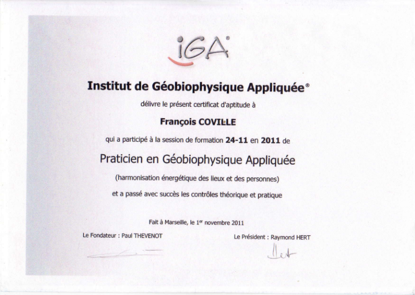 photo diplome François Coville