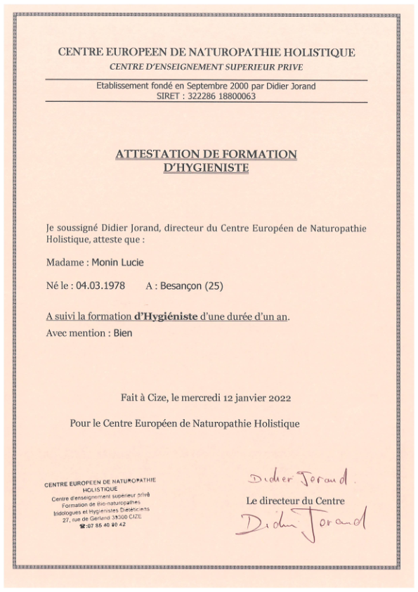 photo diplome Lucie Monin