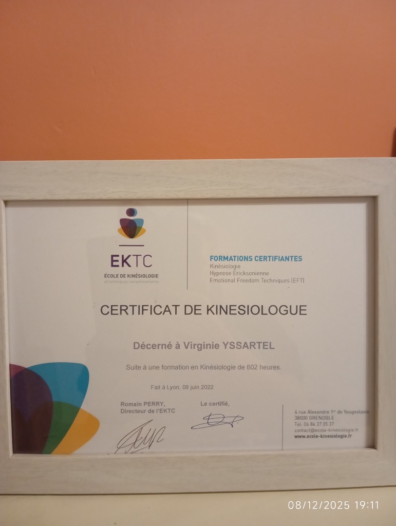 photo diplome Virginie Yssartel