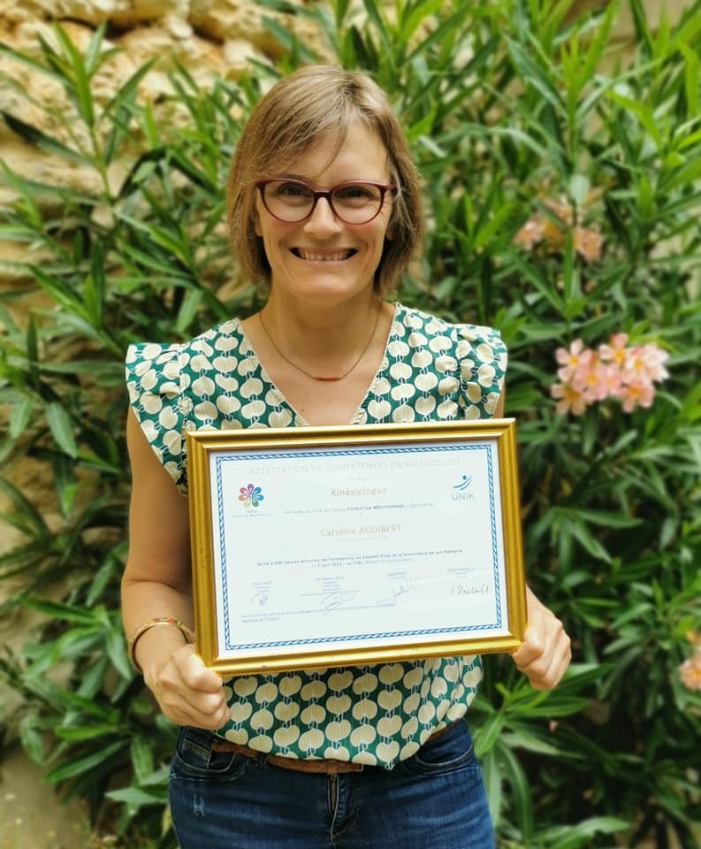 photo diplome Caroline Audibert - Ateliers du lien