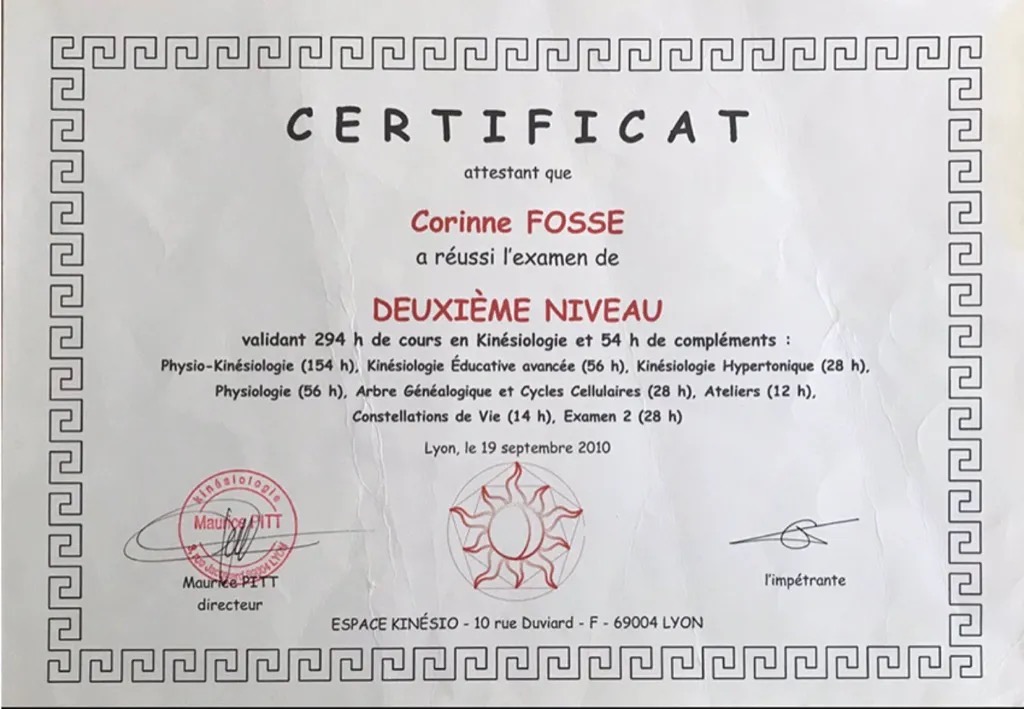 photo diplome Corinne Fosse