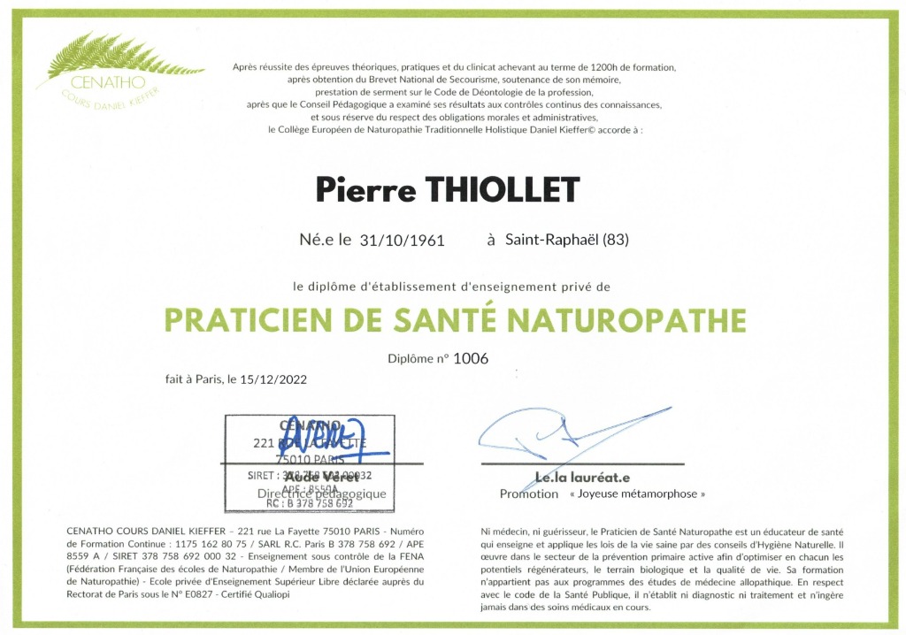 photo diplome Pierre Thiollet