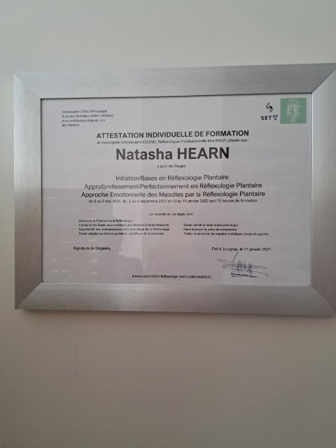 photo activite Natasha hearn réflexologie 