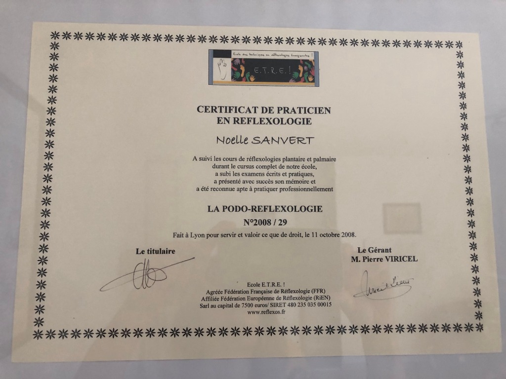 photo diplome Noëlle SANVERT