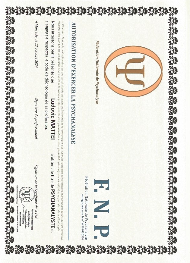 photo diplome Ludovic Mattei