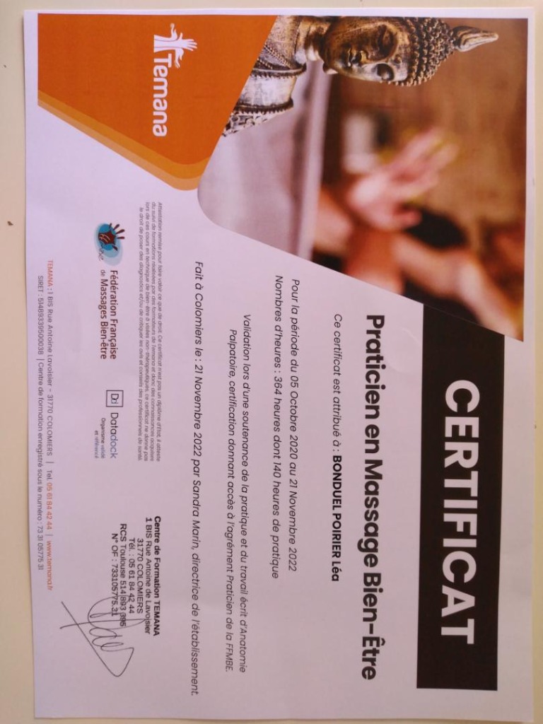 photo diplome Léa rÔm