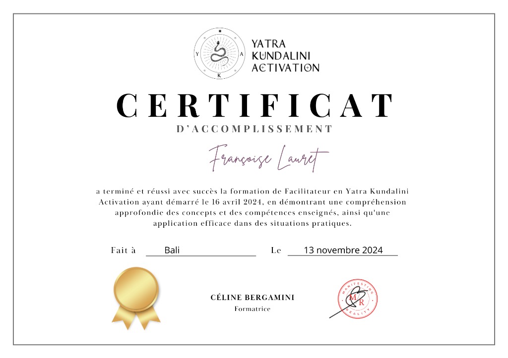 photo diplome Françoise LAURET