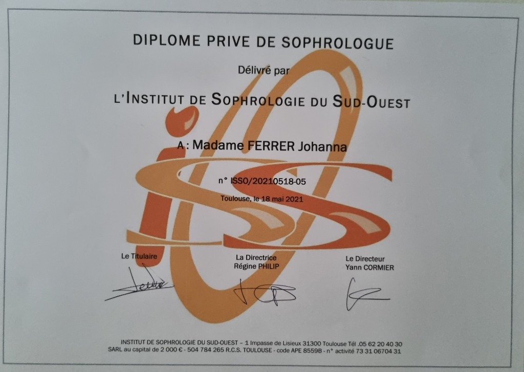 photo diplome Johanna Ferrer