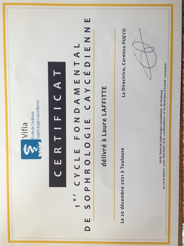 photo diplome Laffitte Laure