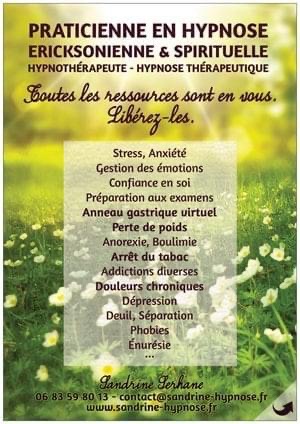 photo activite Sandrine Serhane hypnose