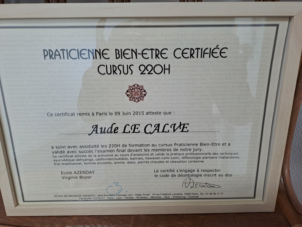 photo diplome Spark Healing