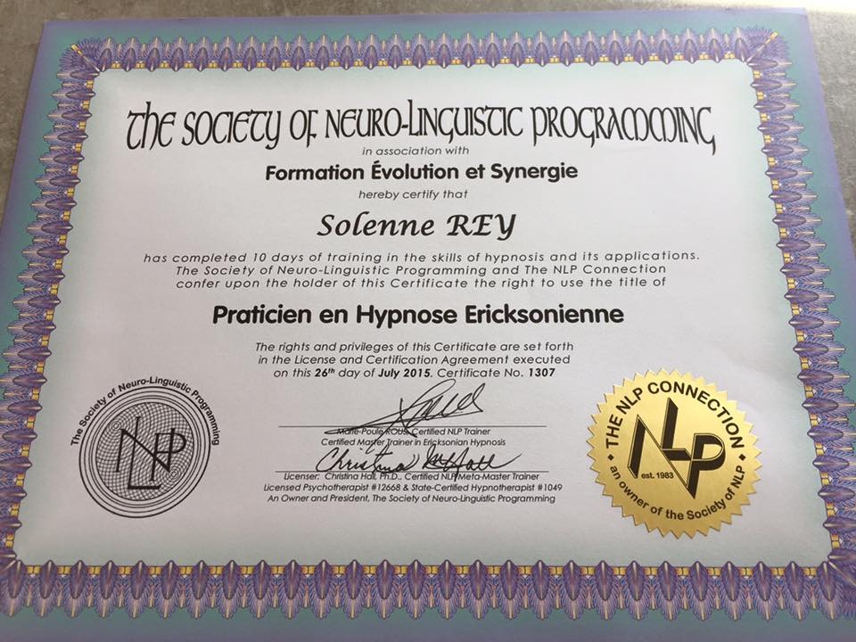 photo diplome Solenne Rey