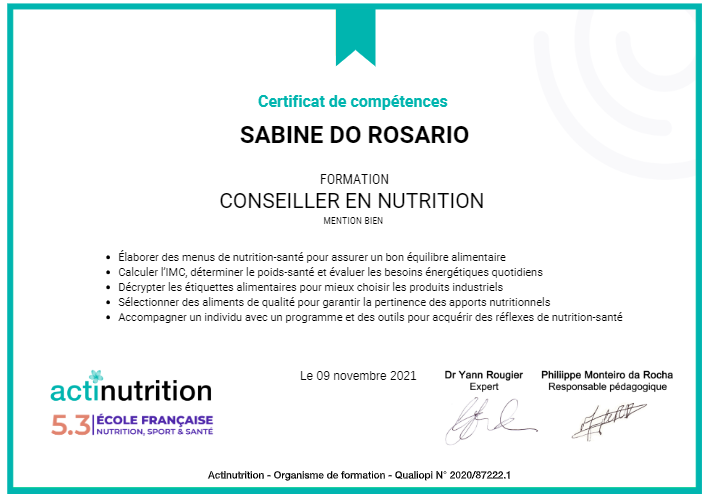 photo diplome NO STRESS ET BROCOLI