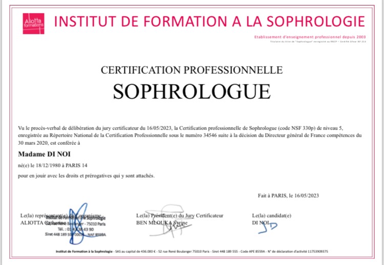 photo diplome Jennifer Di Noi