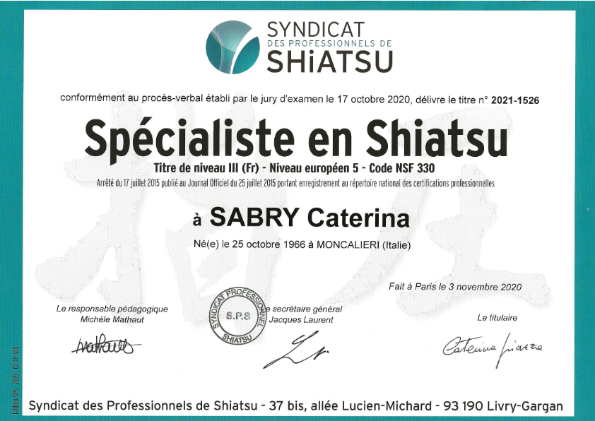 photo diplome Caterina Sabry